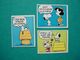 Lot De 3 Images Vignettes Adhesifs VACHE QUI RIT - SNOOPY - Altri & Non Classificati