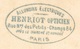 PHOTO Photographie CAB (Format Cabinet) Henriot Opticien - EGLISE St SAINT-VINCENT De PAUL 75010 PARIS - Places