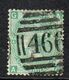 GB Victoria Surface Printed One Shilling Green Plate 4 Torn ' 466 ; Liverpool - Zonder Classificatie