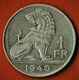 BELGIQUE / 1 FRANC / 1940 - Unclassified