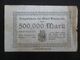 VP BON DE NéCESSITé / NOTGELD (V07) DEUTSCHLAND ( 2 Vues) ARNSWALDE - 500,000 Mark 10/08/1923 - Monetary /of Necessity