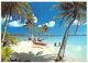 Polynésie Française Plage De Rêve De Tahiti Et Ses îles  (pirogue Arbres Trees  ) @ (T.Sylvain  Tahiti 1305 )* PRIX FIXE - Polynésie Française