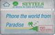 SEY-03 - Green Palm & Blue Slogan - 910G - Seychelles