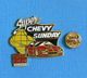 1 PIN'S //  ** MAGAZINE AUTOMOBILES / SUPER CHEVY SUNDAY ** - Corvette