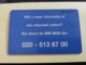 NETHERLANDS  ADVERTISING CHIPCARD HFL 2,50   CRD 542  IBM OPLOSSING           Fine Used   ** 3210** - Privé