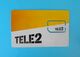 TELE2 ( Croatia GSM SIM Card With Chip ) * USED CARD ( Chip Fixed With Tape ) * Croatie Kroatien Croazia - Telecom Operators