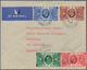 Großbritannien: 1935, Silver Jubilee, Complete Set (1d. Slightly Attached "over Edge") On Airmail F. - Zonder Classificatie