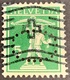 SUISSE 5 CTS TELL VERT: PERFIN - Perforadas