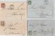 SUISSE ET BELGIQUE  5 LETTRES POUR LE BUREAU FRANCAIS D'ALEXANDRIE   DERNIER LOT - Covers & Documents