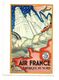 AIR FRANCE 8 PUBLICITES MUSEE DE L'AFFICHE TYPE CARTE DE VOEUX AVIATION PUBLICITE /FREE SHIPPING R - Publicités