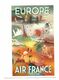 Delcampe - AIR FRANCE 8 PUBLICITES MUSEE DE L'AFFICHE TYPE CARTE DE VOEUX AVIATION PUBLICITE /FREE SHIPPING R - Advertising