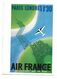 Delcampe - AIR FRANCE 8 PUBLICITES MUSEE DE L'AFFICHE TYPE CARTE DE VOEUX AVIATION PUBLICITE /FREE SHIPPING R - Publicités