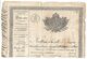 (C11) - PASSEPORT A L INTERIEUR POUR CIRCULER DE BEZIERS A BEAUCAIRE  - 1828 - Historical Documents