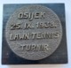 Tennis Club Osijek, LAWN TENNIS TURNIR 25. IX. 1938  PLAQUE, MEDAL   Plim - Autres & Non Classés