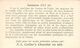 Lausanne - Exerce Sur L'ami Du Pittoresque Et De L'imprévu - Cailler 161 - Chocolat Au Lait - Texte Au Dos  (~10 X 6 Cm) - Nestlé