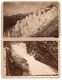 2x Suisse - Glacier Du Rhone, Cascade Diable ~1880 A. Gabler Interlaken Cabinet Photo - Antiche (ante 1900)