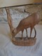 Vintage - Statuette En Bois D'olivier - Antilope Saïga - Tiere