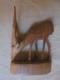 Delcampe - Vintage - Statuette En Bois D'olivier - Antilope Saïga - Animals