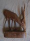 Delcampe - Vintage - Statuette En Bois D'olivier - Antilope Saïga - Animals