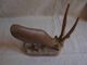 Delcampe - Vintage - Statuette En Bois D'olivier - Antilope Saïga - Animals