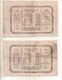 Ref ALB : Billet De Loterie De L'exposition De Bordeaux 10 Juin 1882 Socitété Philomatique (Lot De 2 Billets) - Biglietti Della Lotteria