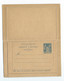ENTIER POSTAL CARTE LETTRE (avec Réponse Payée) 15cts SAGE Sans Date LUXE - Standard Covers & Stamped On Demand (before 1995)