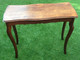 Delcampe - Table Console Ancienne Quatre Faces Plateau Chêne Reposant Sur 4 Pieds Galbés - Autres & Non Classés