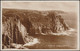 Coast At Lands End, Cornwall, 1936 - Valentine's RP Postcard - Land's End