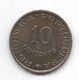 *portuguese  India 10 Centavos  1961 Km 30   Unc /ms63 - India