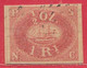 Pérou N°1b (Compagnie De L'océan Pacifique) 1R Carmin 1857 (faux/forgery) O - Peru
