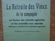 Ancien Livret Pour La Retraite Des Vieux De La Campagne ( Du Monde Agricoles ) En 1941 De Pierre De Félice , 40 Pages - Right