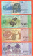 1000 2000 5000 10000 Bolivares Venezuela 4 Banconote Differenti 2017 E 2018 Animali Animals Orso Tartarughe Gufo Tapiri - Venezuela