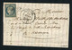 Belle Lettre De Clerval Pour Besançon ( Doubs 1852 ) Avec Un N° 4 - Cachet PC 387 - 1849-1850 Cérès