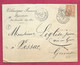 Pyrénées Orientales-Enveloppe Avec Cachet à Date De Rivesaltes - 1877-1920: Semi-moderne Periode