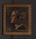 SWEDEN SUEDE SCHWEDEN 1974 KING CARL XIV GUSTAF STAMP  (Mi 850)  ENGRAVING IN BRONZE BY SLANIA - Essais & Réimpressions