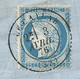 N° 60 BLEU CERES SUR LETTRE / LE CAYLAR POUR POUSSAN / 1876 - 1849-1876: Klassik