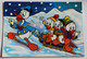 CPSM Walt Disney Donald Duck Fait De La Luge Riri Fifi Et Loulou - Autres & Non Classés