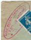 Enveloppe Semeuse 25c Bleu Ob 1921 Cachet Ecole Militaire Preparatoire St Hippolyte Du Fort - Militärstempel Ab 1900 (ausser Kriegszeiten)