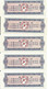 CHINA FOOD RATION COUPON 0,1 1973 - 5 Pcs - Cina