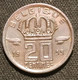 BELGIQUE - BELGIUM - 20 CENTIMES 1959 - Légende FR - Type Mineur - KM 146 - 20 Cents
