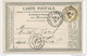BdR - 1876 - CARTE PRECURSEUR ENTIER CERES Avec REPIQUAGE PRIVE De PINATEL (COMMISSION TRANSIT) De MARSEILLE Pour ROUEN - Precursor Cards