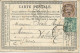 SEINE - 1876 - CP PRECURSEUR ENTIER MIXTE CERES/SAGE REPIQUAGE PRIVE ! De PIAT à PARIS - Tarjetas Precursoras