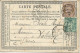 SEINE - 1876 - CP PRECURSEUR ENTIER MIXTE CERES/SAGE REPIQUAGE PRIVE ! De PIAT à PARIS - Precursor Cards