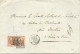 1859 - ENVELOPPE 3° ECHELON De PARIS F Pour DOURDAN - 1853-1860 Napoleon III