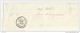 1856 - AIN - EMPIRE 20c BLEU FONCE X2 Sur LETTRE INCOMPLETE (INCOMPLETE) De TREVOUX Pour BOURG - 1853-1860 Napoleon III