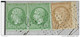 1864 - GIRONDE - LETTRE Avec AFFRANCHISSEMENT MIXTE EMPIRE/CERES De CARIGNAN Avec ORIGINE RURALE + GC 4380 De LATRESNE - 1871-1875 Cérès