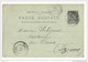 1900 - CARTE ENTIER SAGE Avec REPIQUAGE De MANUFACTURES De LACETS ET TRESSES à ST CHAMOND (LOIRE) Pour IZIEUX - Overprinter Postcards (before 1995)