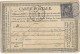 1877 - 10c SAGE N/U Avec BORD DE FEUILLE Sur CARTE PRECURSEUR De PARIS - Cartes Précurseurs