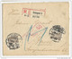 HONGRIE - 1917 - ENVELOPPE RECOMMANDEE De BUDAPEST Avec CENSURE Pour BASEL (SUISSE) - Covers & Documents