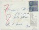 1957 - ENVELOPPE De MARSEILLE AFFRANCHIE Avec TIMBRES FISCAUX !! Pour LONS (JURA) - Storia Postale
